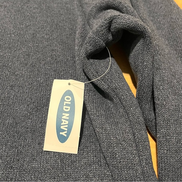 Old Navy Quarter Zip Pullover Sweater Sweatshirt Knit Blue Mens XXL NWT - Picture 10 of 15